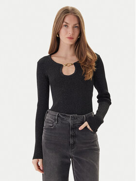 Just Cavalli Just Cavalli Sveter 79PAFM10 CMR04 Čierna Slim Fit