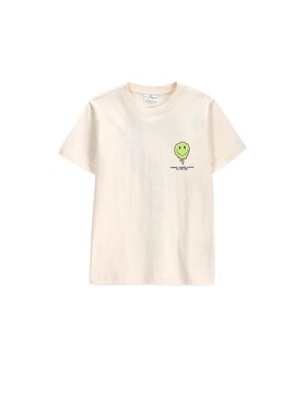 Coccodrillo Coccodrillo T-Shirt ZC6143201VBA-003 Kremowy Regular Fit