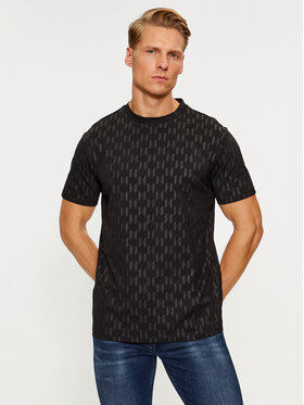 KARL LAGERFELD KARL LAGERFELD Marškinėliai 755074 534251 Juoda Regular Fit