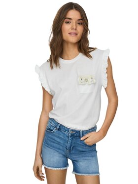 ONLY ONLY T-shirt Maglia onlfilippa life Beige Regular Fit