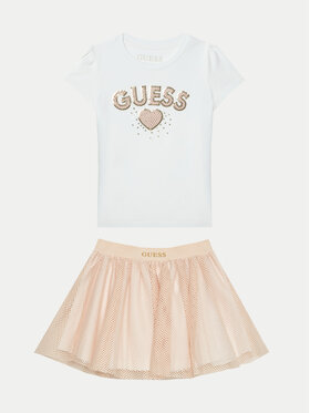Guess Guess Set majica i suknja K5RG06 K6YW0 Bijela Regular Fit