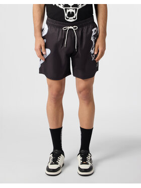 Plein Sport Plein Sport Pantaloncini sportivi 28365 Nero Jogger Fit