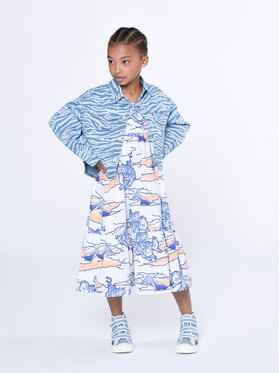 Kenzo Kids Kenzo Kids Kurtka jeansowa K15638 S Niebieski Regular Fit