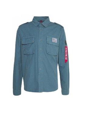 Alpha Industries Alpha Industries Koszula AI.138420-678-XL Niebieski Regular Fit