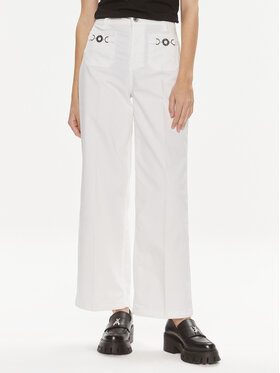 Liu Jo Liu Jo Riidest püksid MA4276 T7144 Valge Relaxed Fit