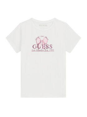 Guess Guess Tričko J6GI28 K6YW4 Biela Regular Fit