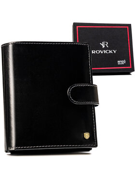 Rovicky Rovicky Duży Portfel Męski 22316L-RVT Czarny