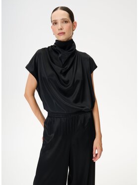 LEBRAND LEBRAND Bluzka Kila Czarny Regular Fit