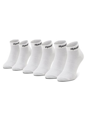 Reebok Reebok Набір 3 пар низьких шкарпеток unisex Act Core Ankle Sock 3P GH8167 Білий
