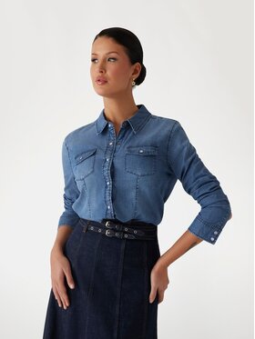 Guess Guess Top 171119 Niebieski Classic Fit
