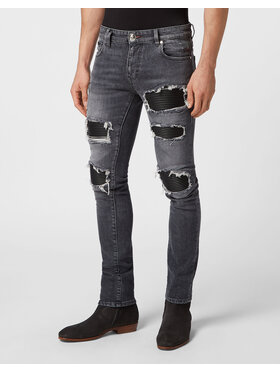 PHILIPP PLEIN PHILIPP PLEIN Jeansy 9233 Szary Skinny Fit
