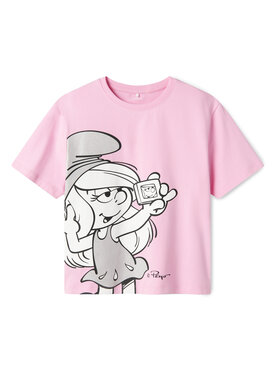 NAME IT NAME IT Tricou Fleur Smurfs 13241788 Roz Regular Fit
