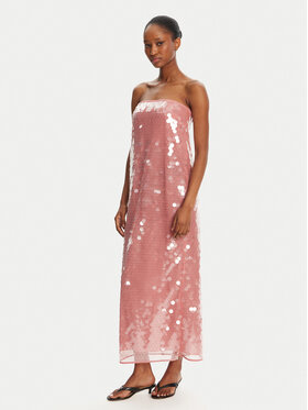 STAUD STAUD Coctailkleid Casey R25R2168LS Rosa Regular Fit