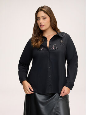 Fiorella Rubino Fiorella Rubino Camicia 5010T001525N033 Nero Regular Fit