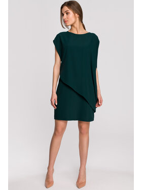 Stylove Stylove Sukienka codzienna S262 Zielony Regular Fit