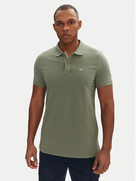 Tommy Jeans Tommy Jeans Polokošile DM0DM20676 Zelená Slim Fit