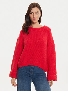 American Vintage American Vintage Pullover ZOL18AH24 Rot Loose Fit