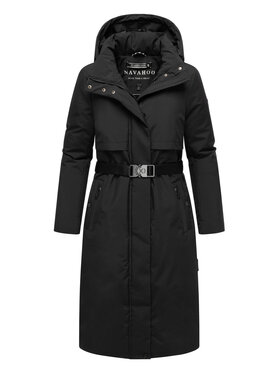 Navahoo Navahoo Kurtka zimowa Waldbummler Czarny Regular Fit
