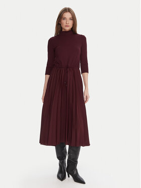 Tommy Hilfiger Tommy Hilfiger Rochie de zi WW0WW46138 Vișiniu Slim Fit