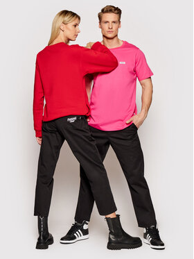 Diamante Wear Diamante Wear Hlače iz tkanine Unisex Classic 5442 Črna Regular Fit