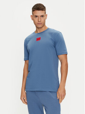 HUGO Hugo T-Shirt Diragolino212 50447978 Niebieski Regular Fit