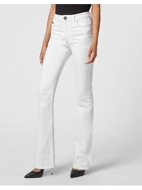 PHILIPP PLEIN PHILIPP PLEIN Jeansy 2865 Biały Bootcut Fit