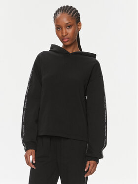 Calvin Klein Jeans Calvin Klein Jeans Pulóver Logo Elastic Hoodie J20J223078 Fekete Regular Fit