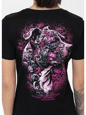 PITBULL PITBULL T-Shirt Koszulka damska TATTOO M Czarny Regular Fit