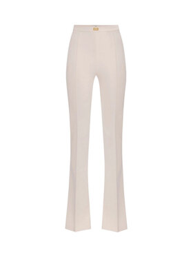 Elisabetta Franchi Elisabetta Franchi Spodnie outdoor 8053686307125 Biały Regular Fit