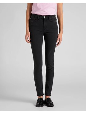 Lee Lee Jeansy SCARLETT HIGH Czarny Skinny Fit