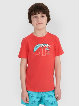 4F 4F T-Shirt 4FJWSS25TTSHM1917-63S Różowy Regular Fit