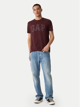 Gap Majica 856659-17 Bordo Rdeča Regular Fit