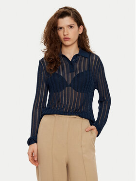 Tommy Hilfiger Tommy Hilfiger Svetr WW0WW44454 Tmavomodrá Slim Fit