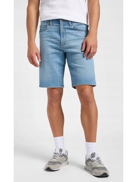 Lee Lee Szorty jeansowe XM 5 Pocket Short Extreme Motion Niebieski Regular Fit
