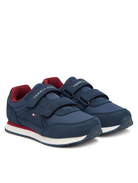 Tommy Hilfiger Tommy Hilfiger Sneakersy Low Cut Velcro Sneaker T1X9-35253-1960 S Granatowy