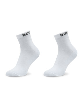 Boss Boss Vyriškų trumpų kojinių komplektas (2 poros) 50491208 Balta