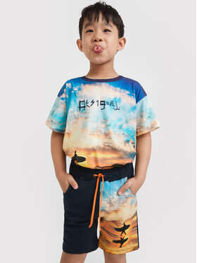 Desigual Desigual Pantaloni scurți sport Angel 22SBPK05 Bleumarin Regular Fit