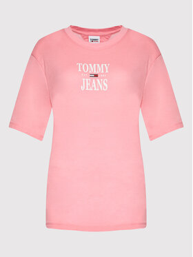 Tommy Jeans Curve Tommy Jeans Curve Tricou Essential DW0DW12996 Roz Regular Fit