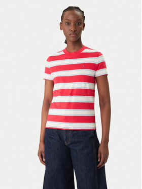 Tommy Jeans Tommy Jeans T-Shirt DW0DW21834 Czerwony Regular Fit
