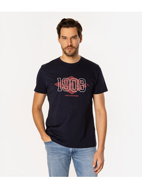 Lee Cooper Lee Cooper T-Shirt DIAMOND4 1160 Granatowy Regular Fit