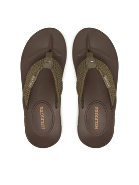 Tommy Hilfiger Tommy Hilfiger Japonki Molded Web Beach Sandal FM0FM05434 Khaki