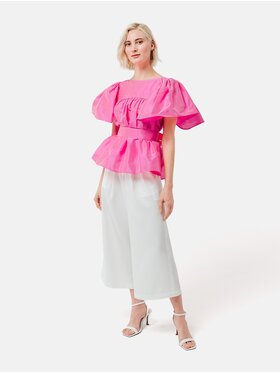 Helene Galwas Helene Galwas Bluzka z paskiem Różowy Oversize