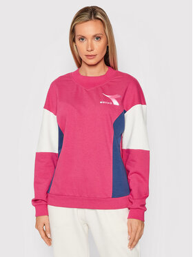 Diadora Diadora Bluza Crew Lush 102.177782 Różowy Regular Fit