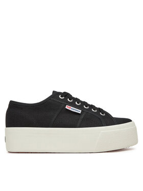 Superga Superga Πάνινα παπούτσια 2790 Platform S9111LW Μαύρο