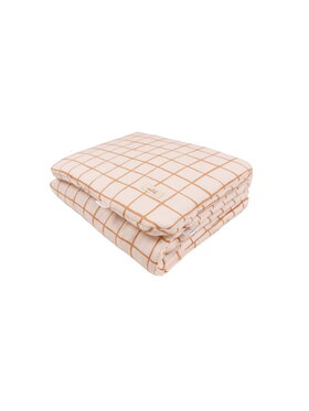 Malomi Malomi Komplet pościeli camel check Beżowy