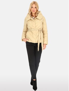 Perso Perso Kurtka damska BLH241007FX Beżowy Regular Fit
