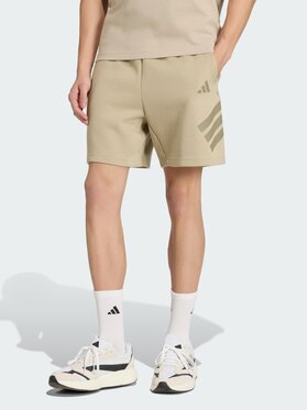 adidas adidas Szorty materiałowe 147667 Brązowy Regular Fit