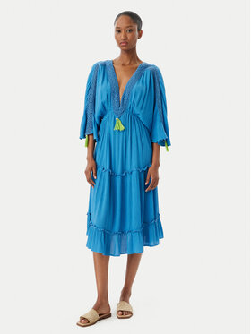 Selmark Selmark Vestito da spiaggia BO195 Blu Regular Fit