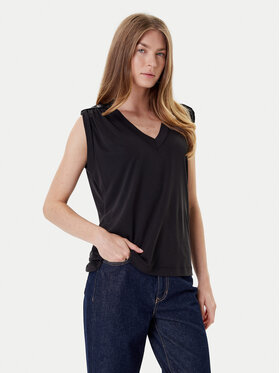 Guess Guess Bluzka W5YP52 KCYW2 Czarny Regular Fit