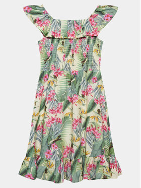 Guess Guess Rochie de zi J4GK15 WG5S2 Verde Regular Fit